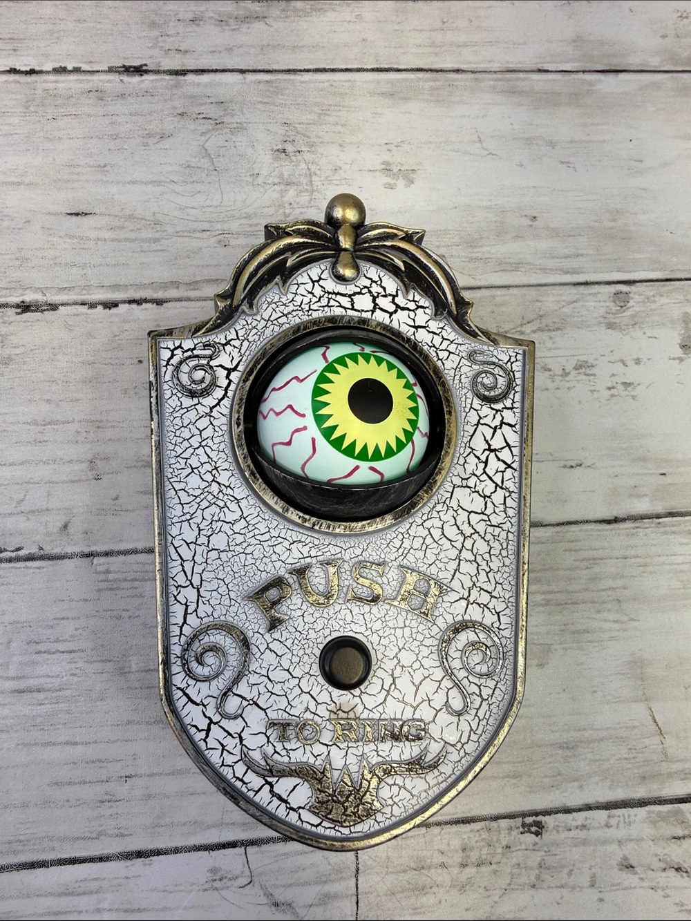 Gemmy Animated Eyeball Doorbell Halloween Decor Prop